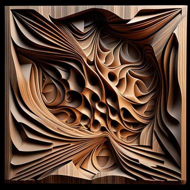 3D model abstract art (STL)